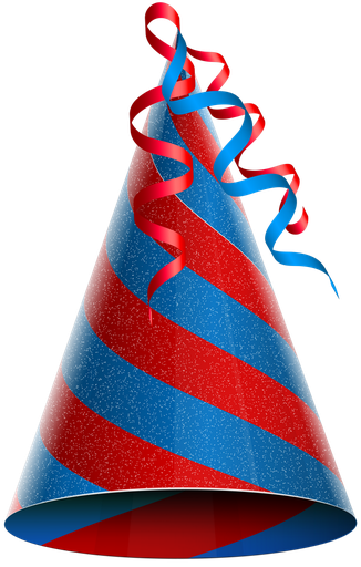 Party Birthday Hat Png File (black, teal, maroon, navy)