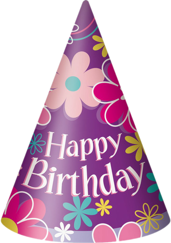 Party Birthday Hat Png Isolated Picture (purple, silver, gray, salmon, black)