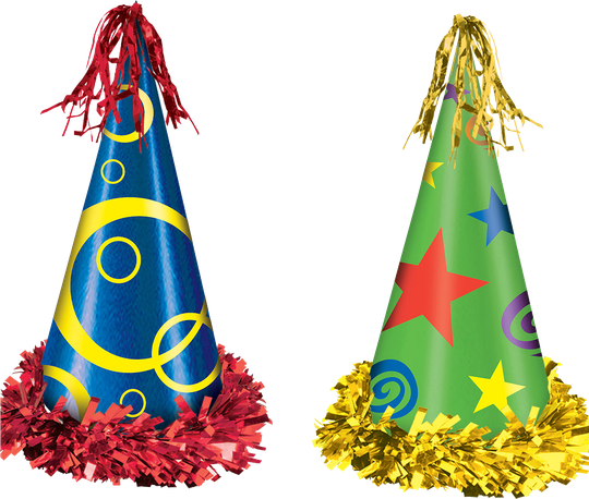 Party Birthday Hat Png Photo (black, yellow, gray, chocolate)