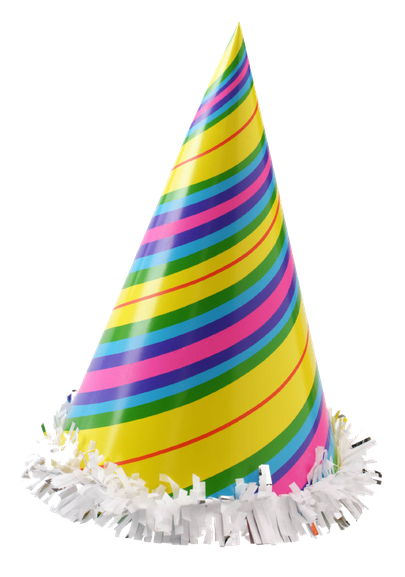 Party Birthday Hat Png Pic (orange, silver, black, gold, beige)