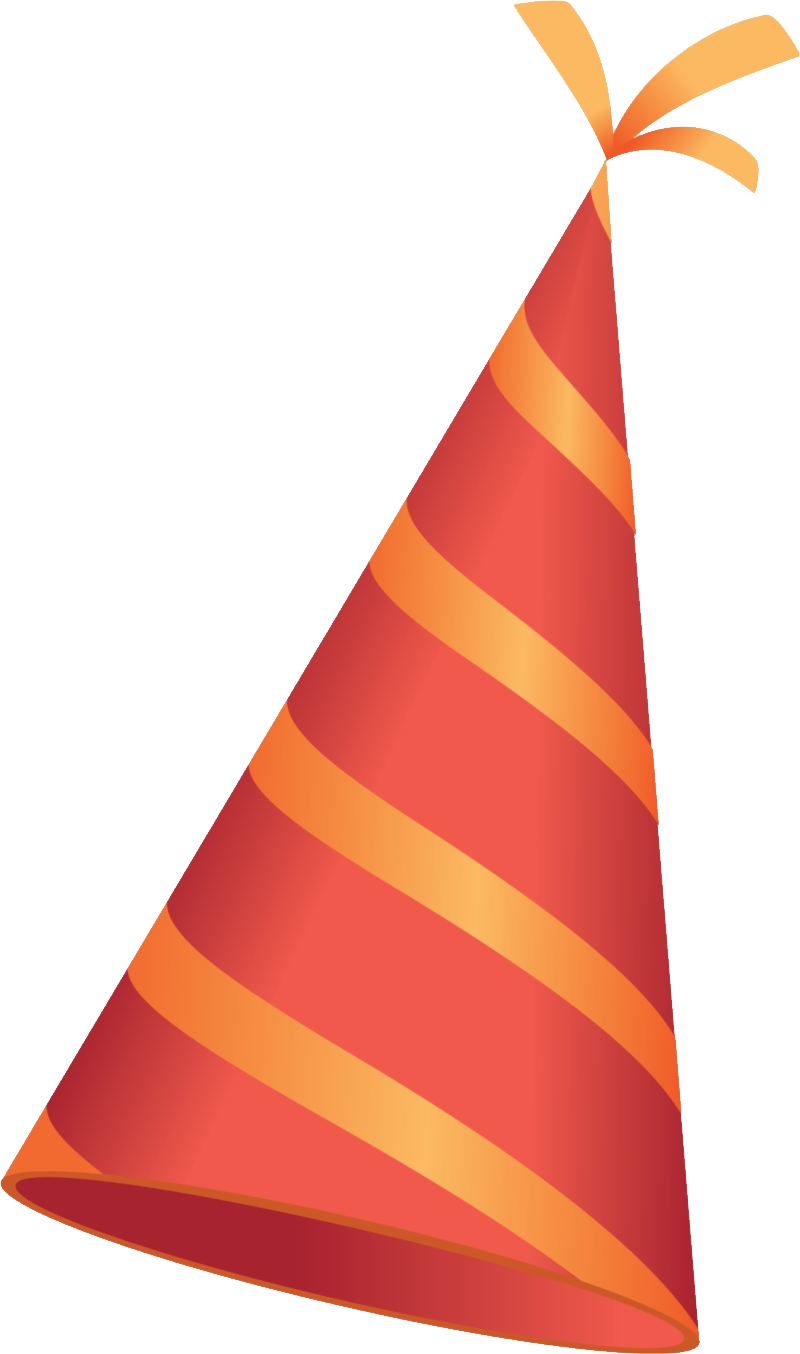 Party Birthday Hat Transparent Isolated Images Png (black, maroon, salmon, chocolate)