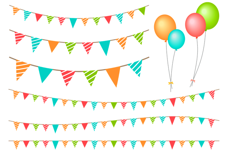 Party Decoration Png Picture (black, orange)