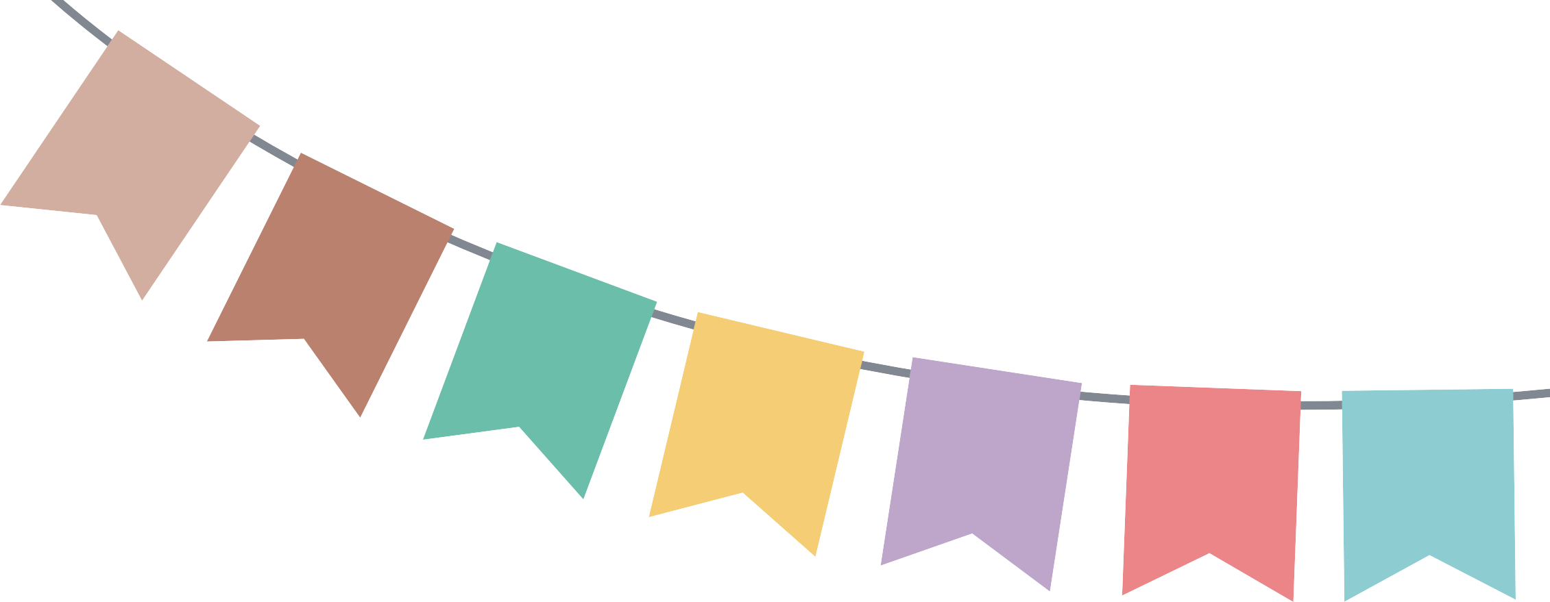 Party Flags Png Image (black, silver, gray, salmon)