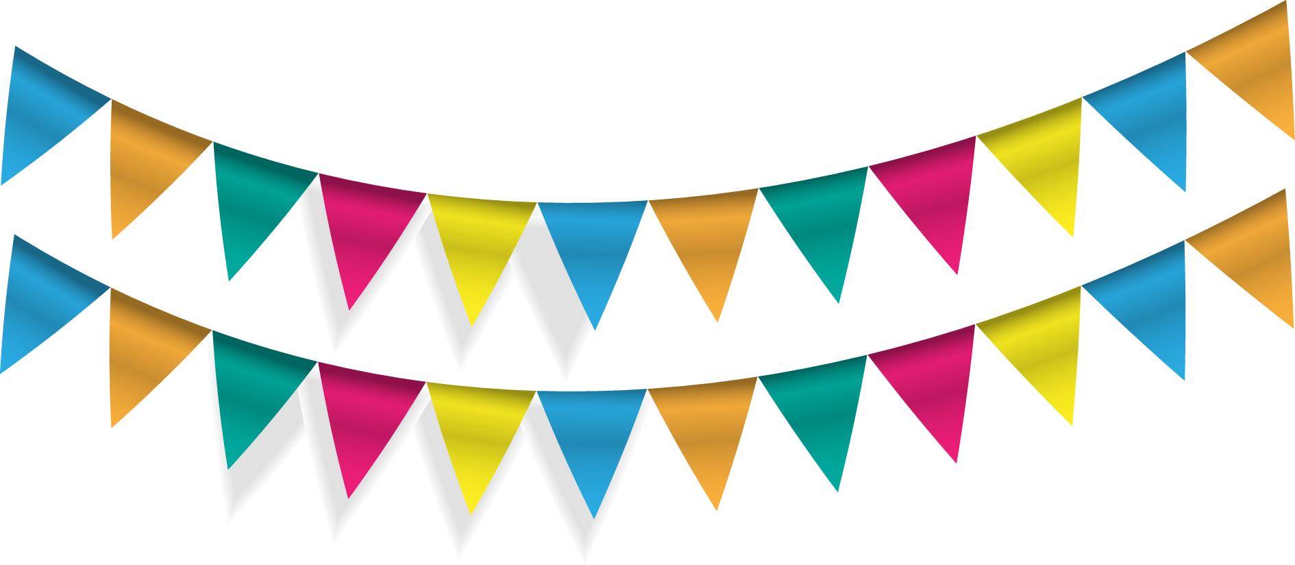 Party Flags Png Isolated Photos (white, teal, orange)