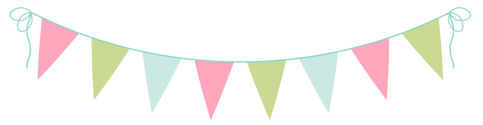 Party Flags Png Photo (lavender, black, silver, pink, mint)