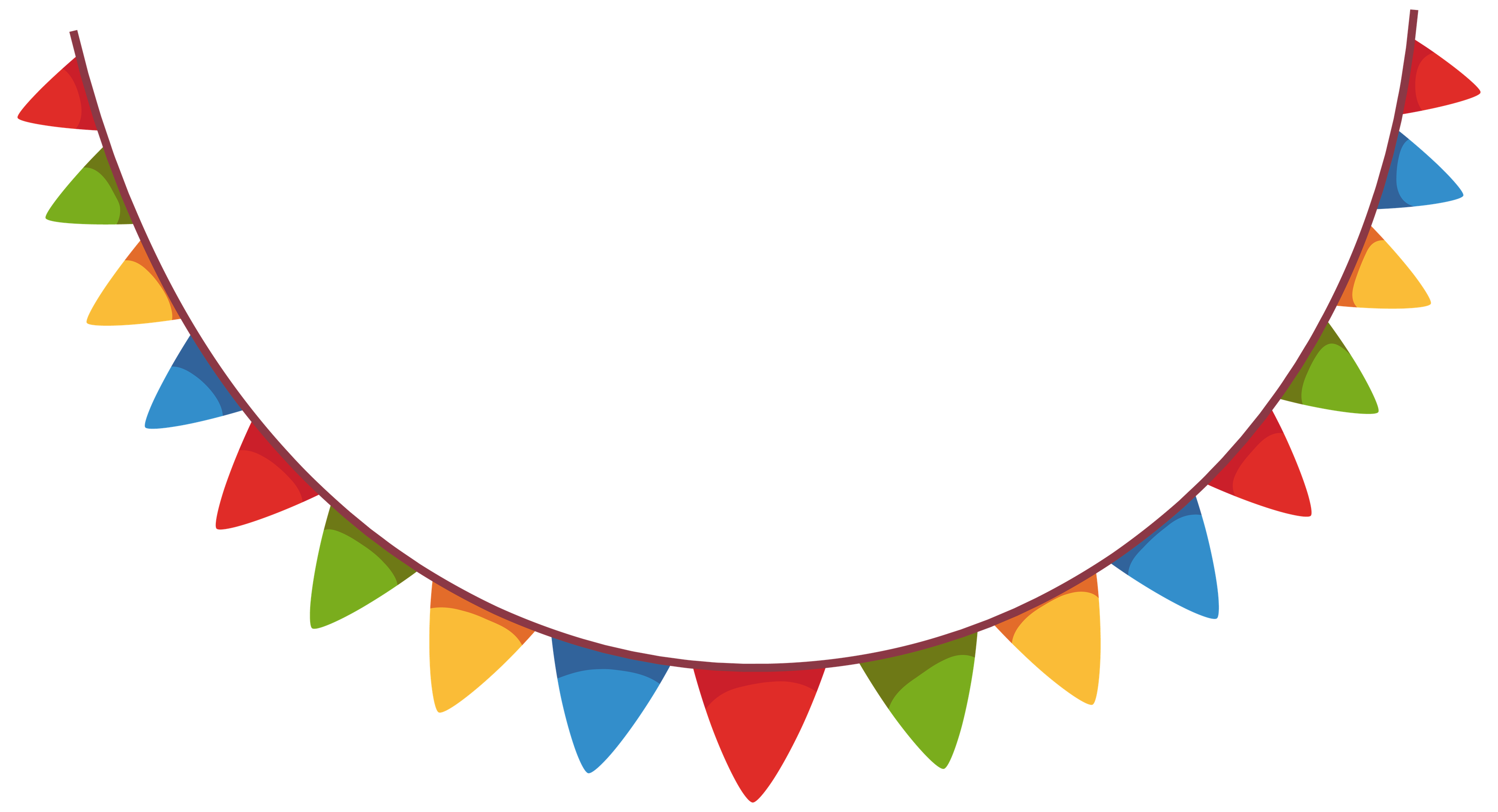 Party Flags Png Picture (teal, olive, orange, chocolate, black)