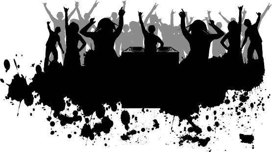 Party Png Pic (black, gray)