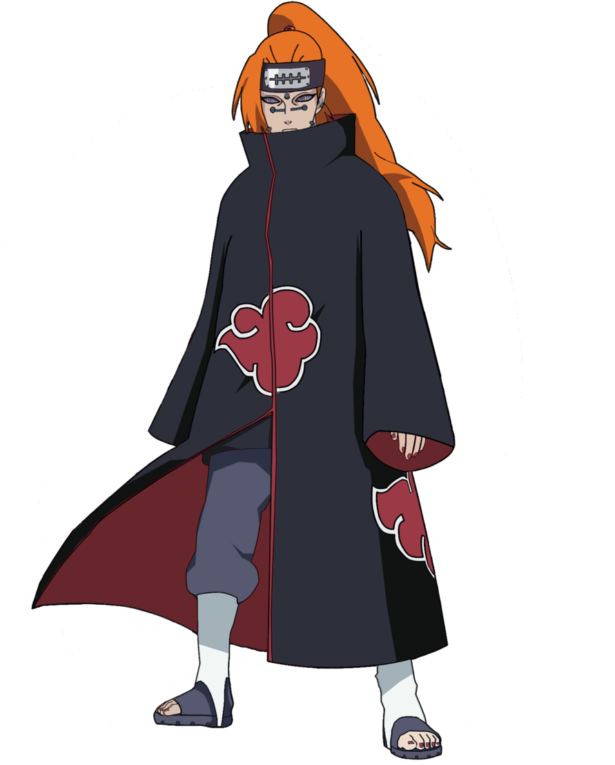 Naruto Akatsuki Png File (black, gray, maroon, indigo)