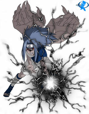 Naruto Chidori Background Png (black)