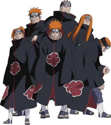 Naruto Pain Png Clipart (indigo, black)