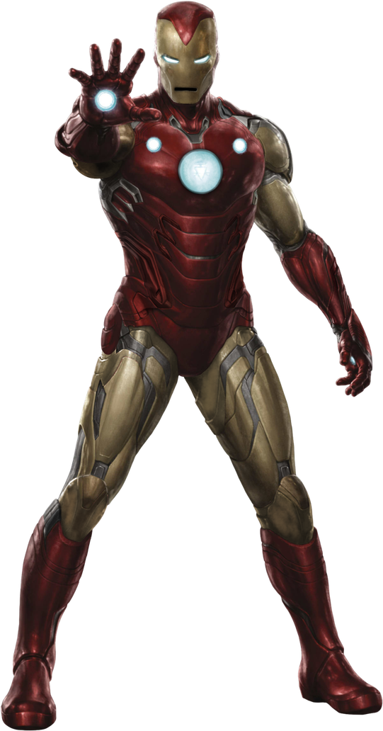 Marvel Infinity War Iron Man Transparent Png (black)