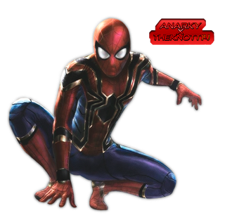 Marvel Iron Spiderman Png File (black)