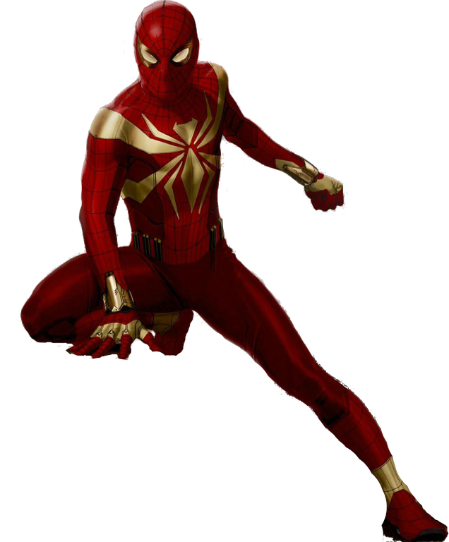 Marvel Iron Spiderman Png Image (black)