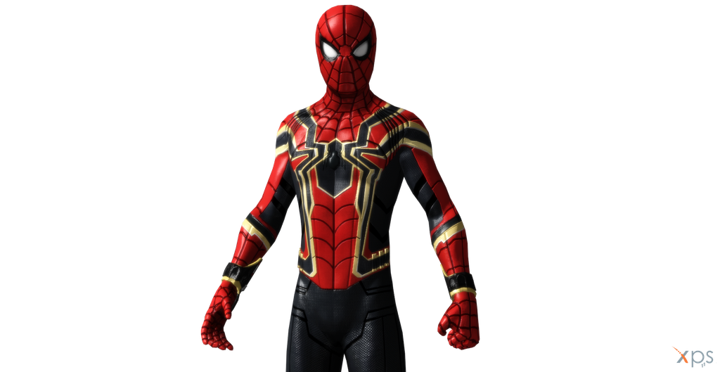 Marvel Iron Spiderman Png Pic (black)