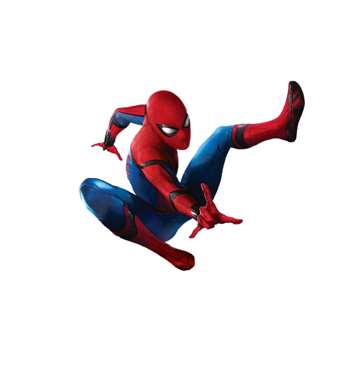 Marvel Iron Spiderman Transparent Png (black)