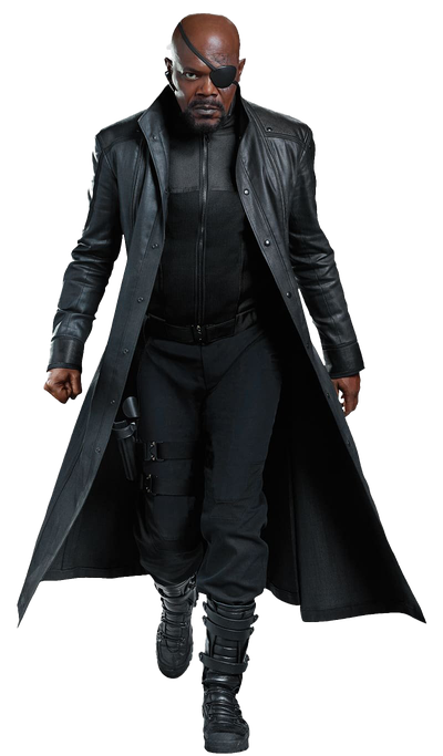 Marvel Nick Fury Png Photo (black)