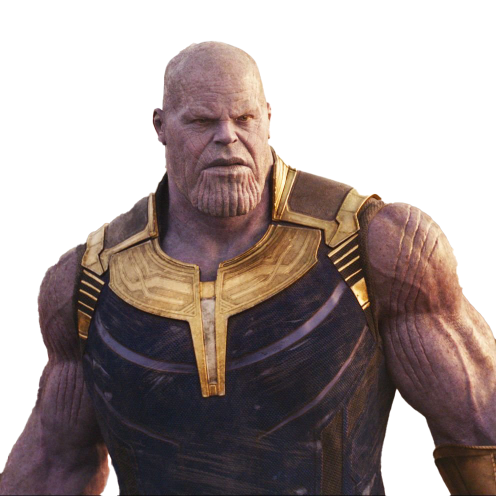 Marvel Villian Thanos Png Clipart (black, white)