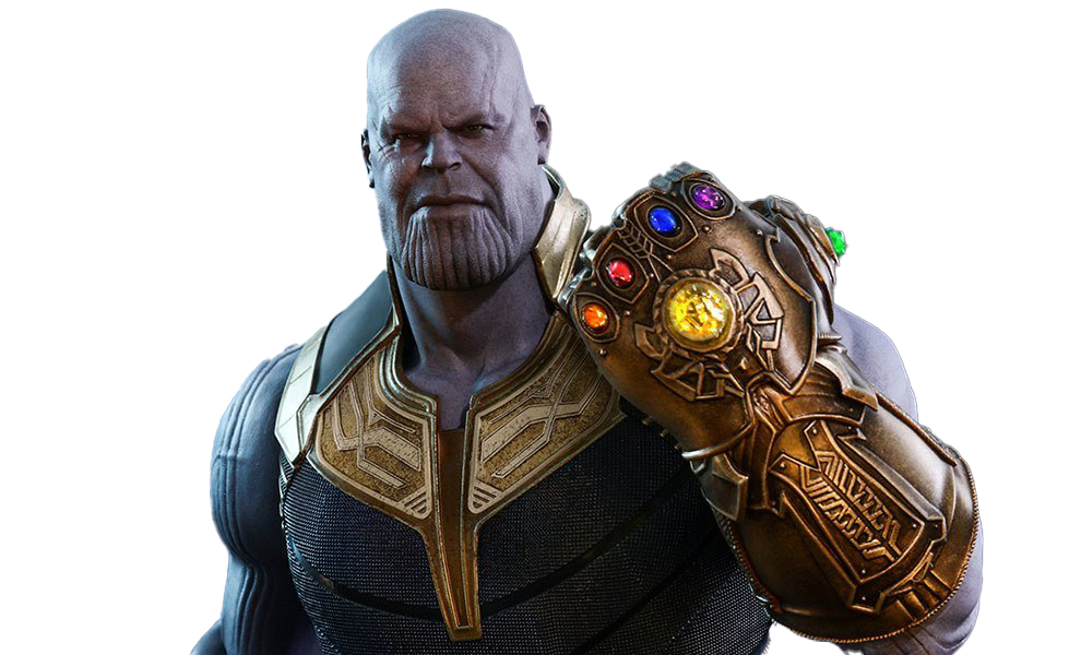 Marvel Villian Thanos Png Free Image (black, white)