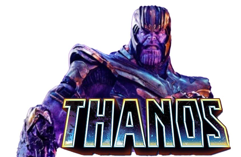 Marvel Villian Thanos Png Image Hd (black, white)