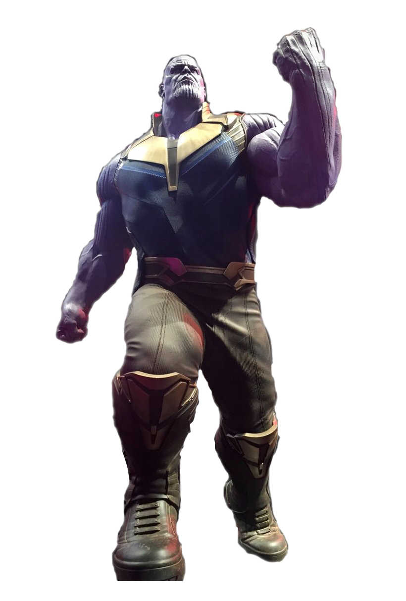 Marvel Villian Thanos Png Image (black, white)