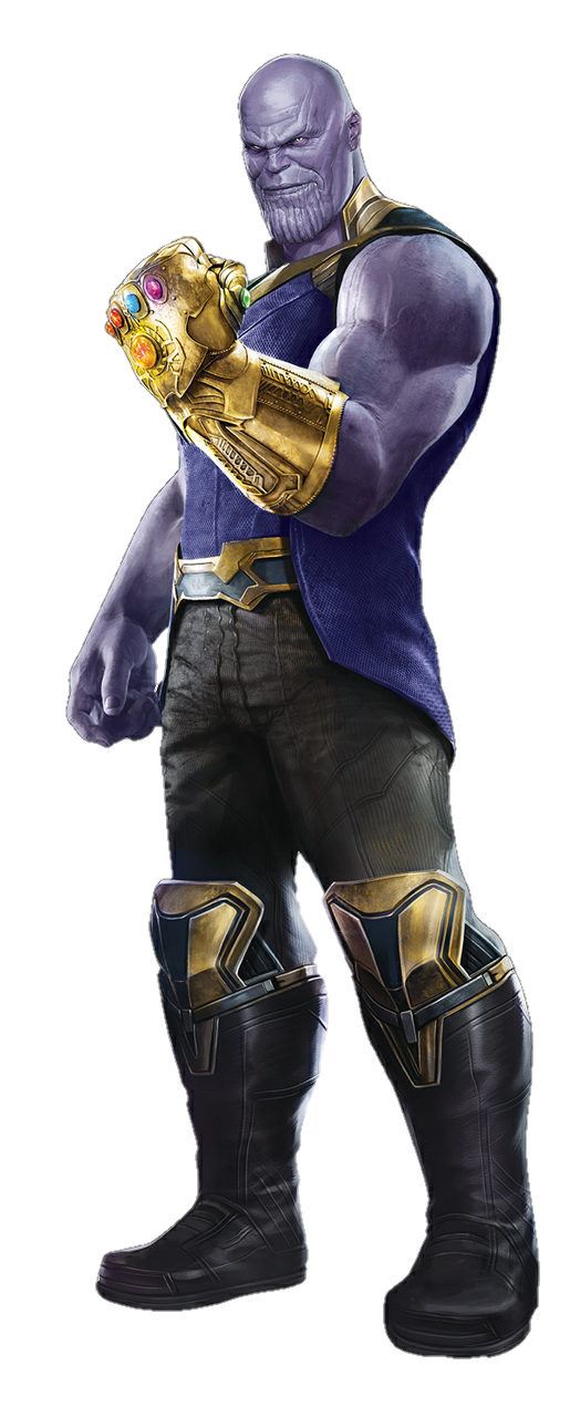 Marvel Villian Thanos Png Picture (black)