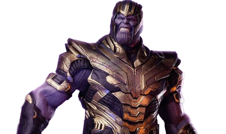 Marvel Villian Thanos (indigo, black, lavender, white)