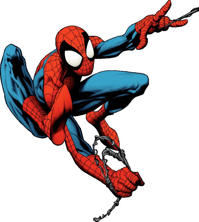 Marvels Spider Man Png File (white, black, teal)