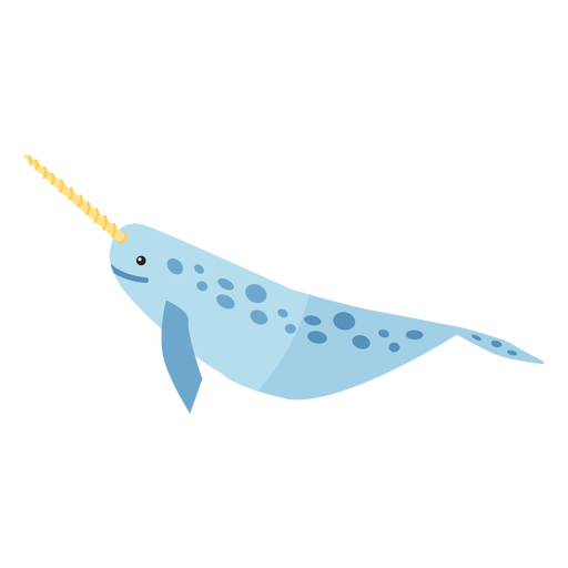 Narwhale Png Photo (mint, black, silver)