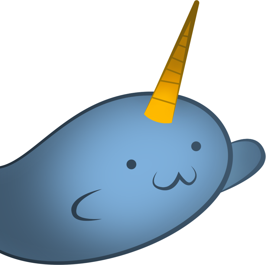 Narwhale Transparent Png (silver, black, gray)