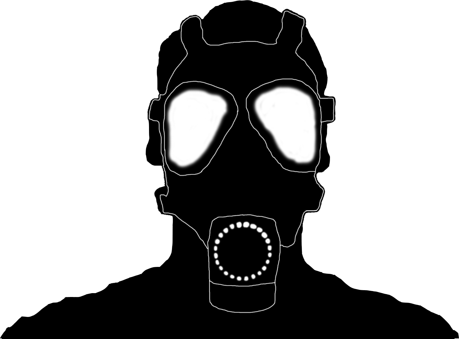 Gas Mask Png Isolated Picture (black, white)