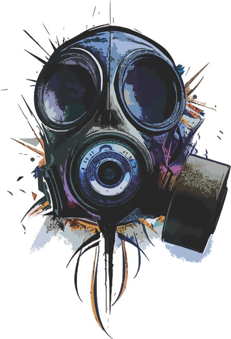 Gas Mask Png Isolated Transparent Picture (black)