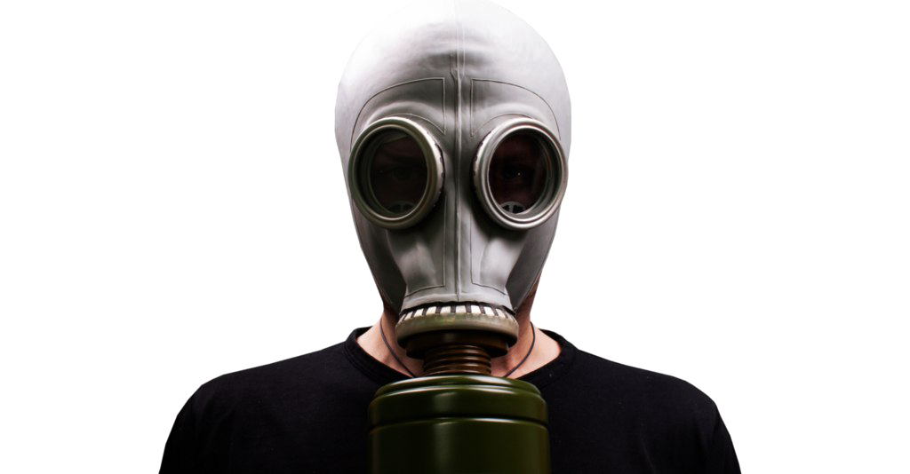 Gas Mask Png Photo (black, white)