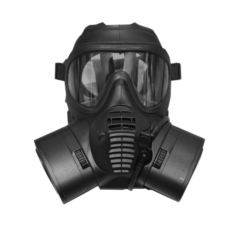 Gas Mask Png Pic (black, gray)