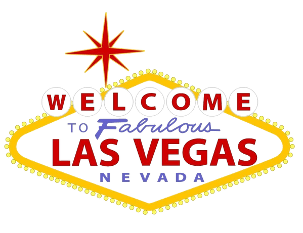 Las Vegas Png File (black, gold)