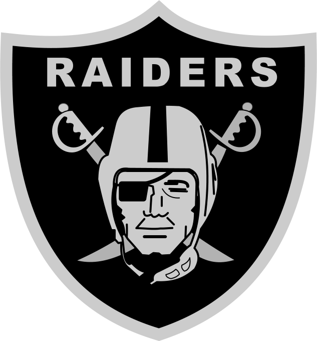 Las Vegas Raiders Transparent Background (silver, black)