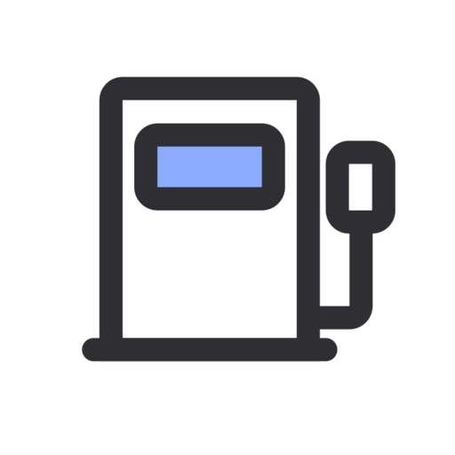 Gas Station Free Transparent Png Icon Download (silver, white, black)