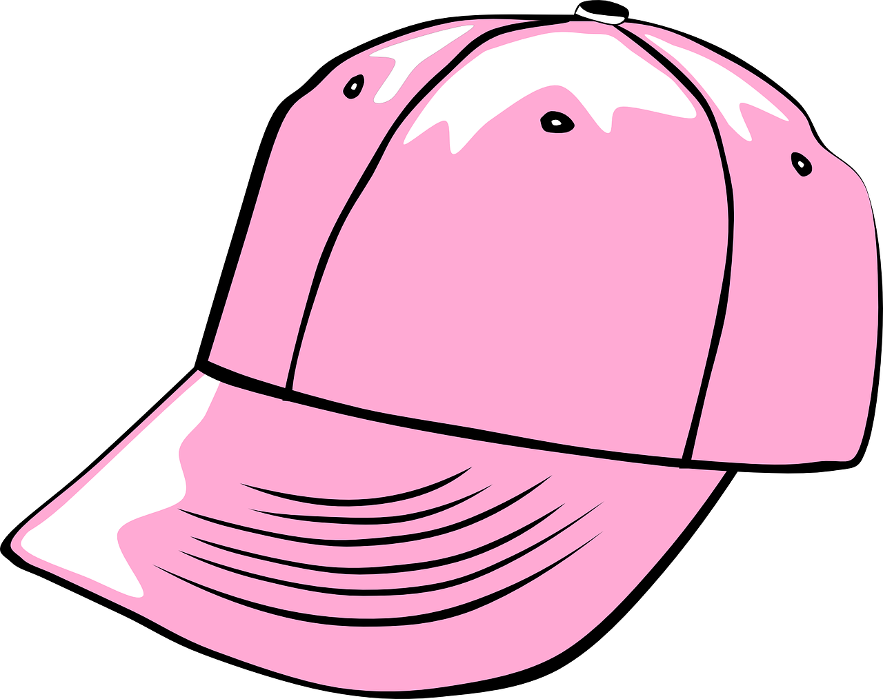 Baseball Hat Png Cutout (black, pink, white)