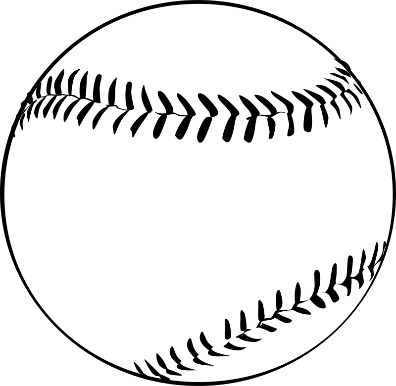 Baseball Png File (white, lavender, black)