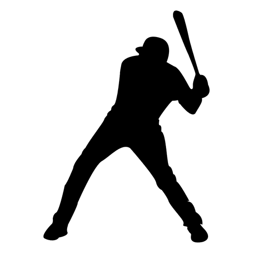 Baseball Player Png Image (black, gray)