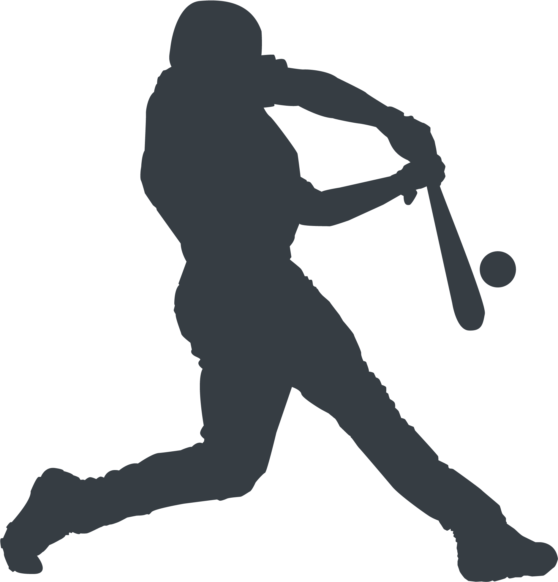 Baseball Player Png Photos (black, indigo)