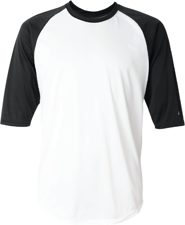 Baseball T Shirt Png (white, black)