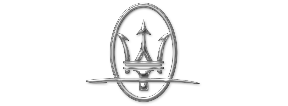 Maserati Logo Png Clipart (white, silver, lavender, indigo)