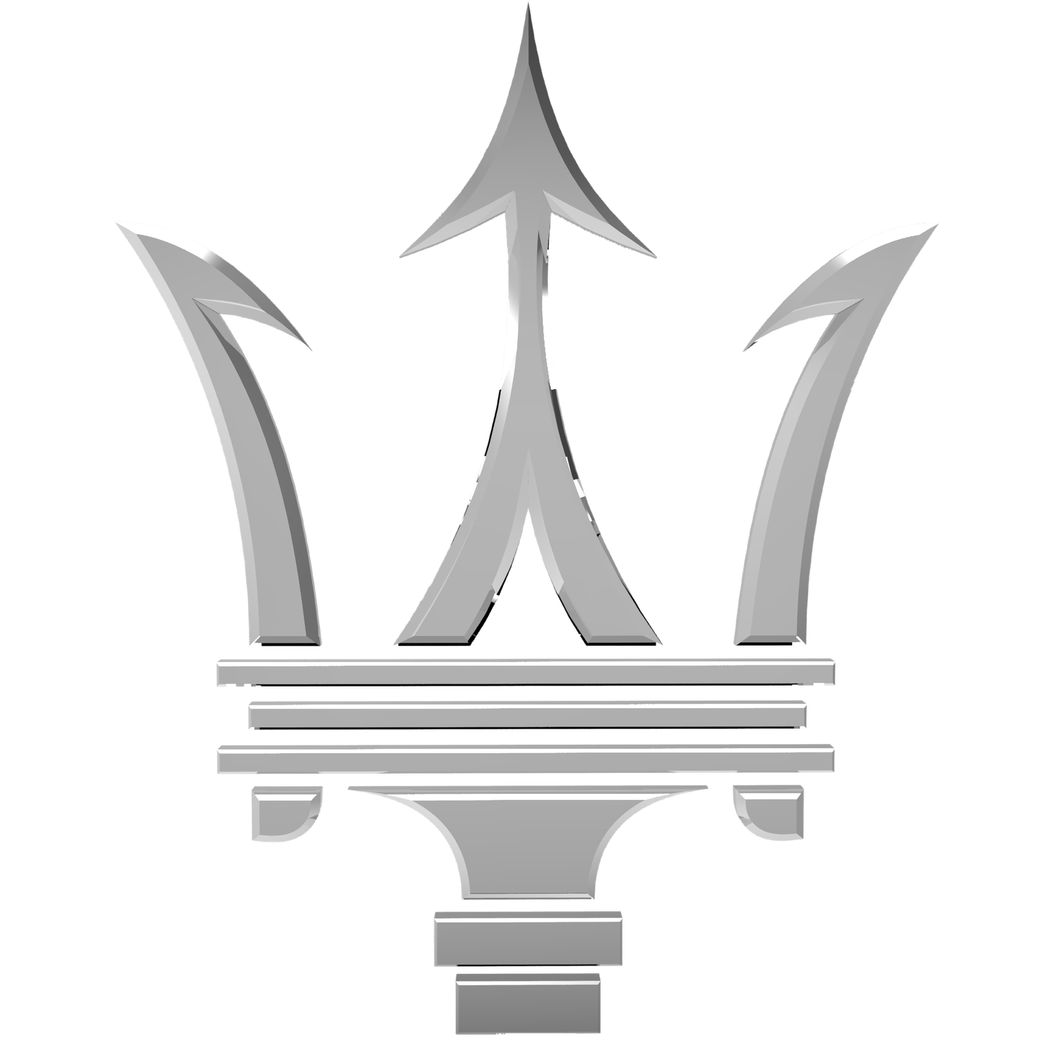 Maserati Logo Png Photos (silver, black, gray)