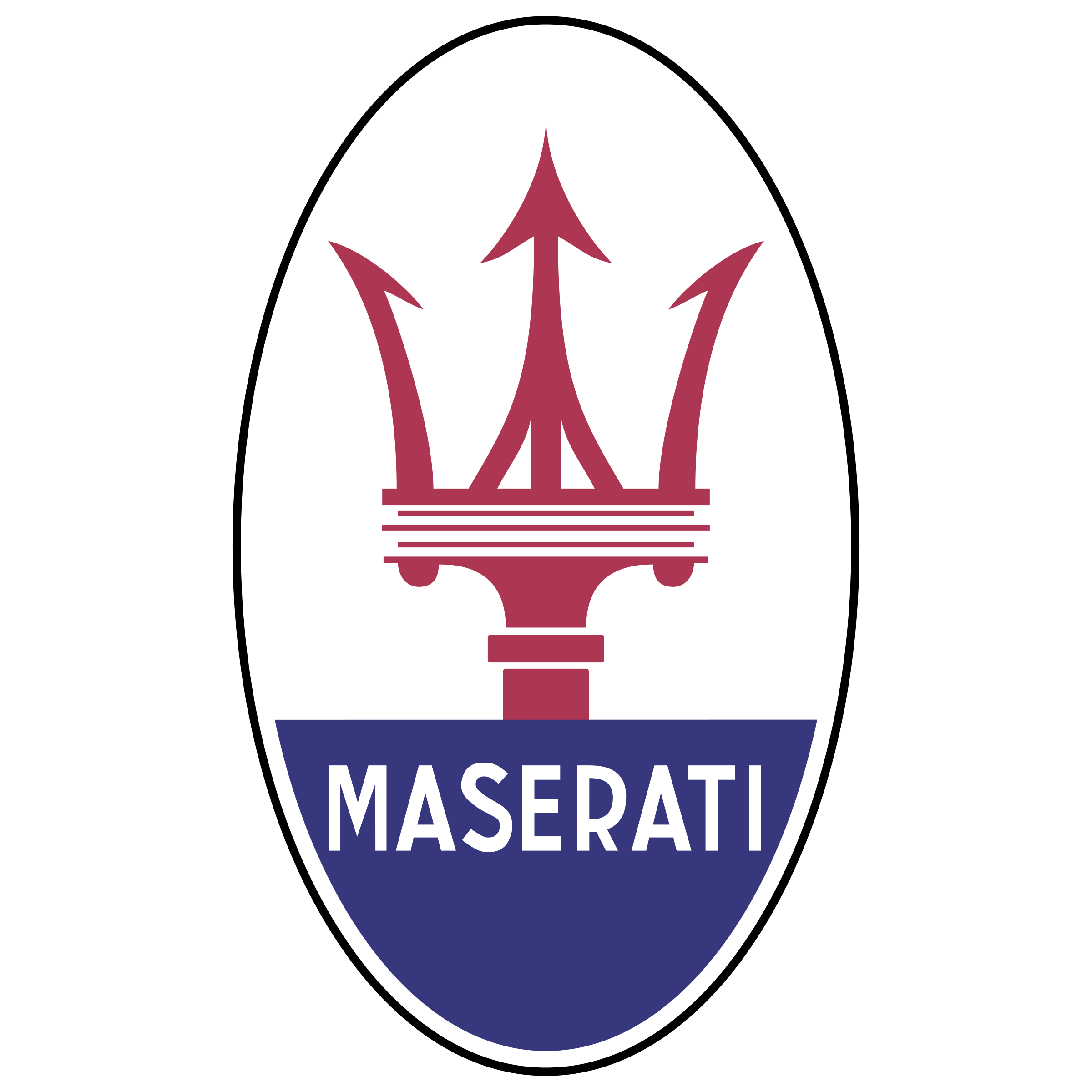 Maserati Symbol Png Hd Isolated (maroon, indigo, chocolate, black)