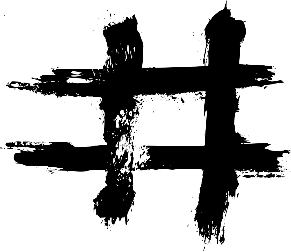 Hash Png Transparent Picture (black)