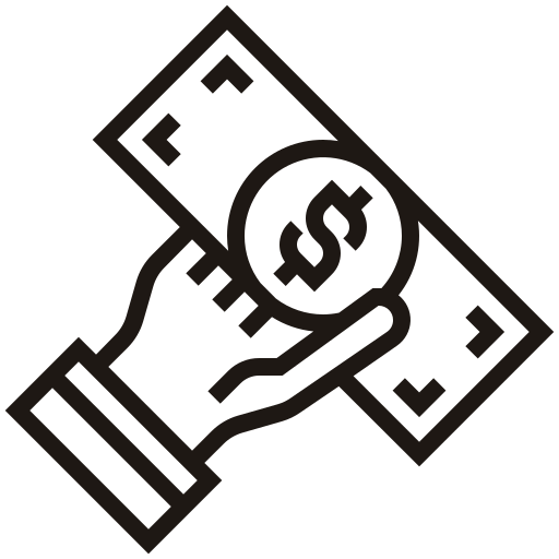 Cash Transaction Icon Free Png Icon Download (black)