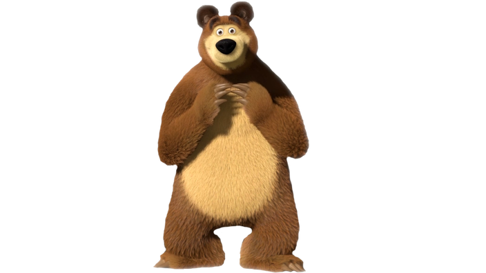 Masha And The Bear Png Transparent (olive, black, salmon)