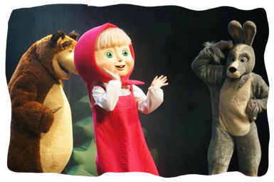 Masha And The Bear Transparent Images Png (black)