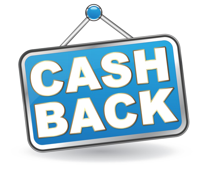 Cashback Png Free Download (white)