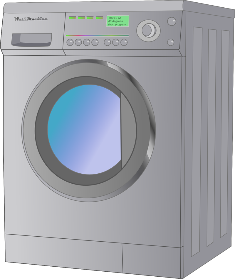 Washing Machine Png Transparent Picture (black, gray, silver)